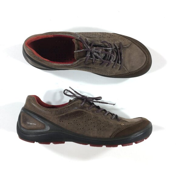 ECCO Biom Sneakers EUR 44 US Mens Sizes 10-10.5 Brown Leather Suede